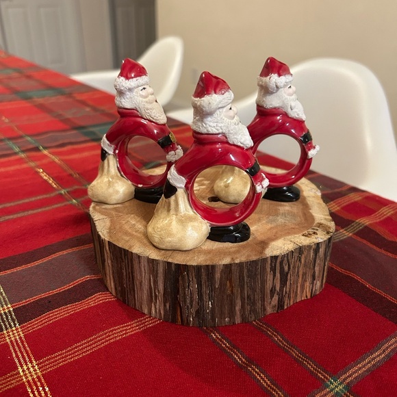 Vintage Santa Napkin Rings Holders Christmas - Picture 4 of 13